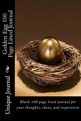 Book cover for Golden Egg 100 Page Lined Journal