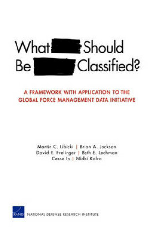 Cover of What Should be Classified?