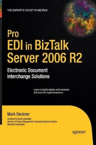 Cover of Pro EDI in BizTalk Server 2006 R2