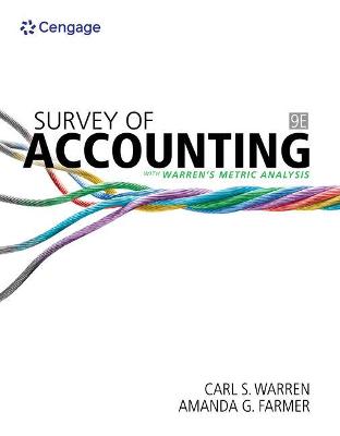 Book cover for Cnowv2 for Warren/Farmer's Survey of Accounting, 1 Term Printed Access Card