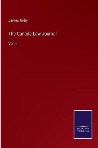 Cover of The Canada Law Journal