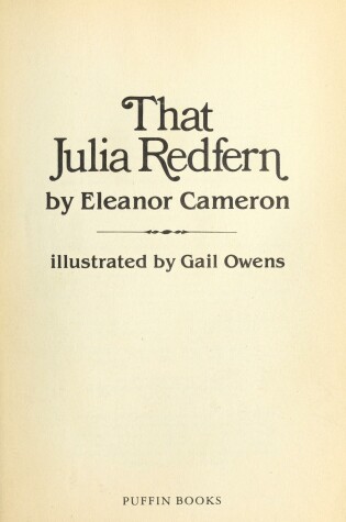 Cover of Cameron Eleanor : That Julia Redfern