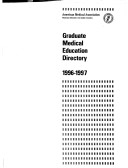 Cover of Graduate Medical Education Directory