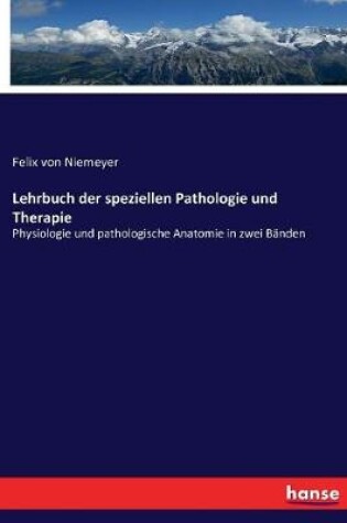 Cover of Lehrbuch der speziellen Pathologie und Therapie