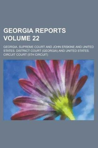 Cover of Georgia Reports Volume 22