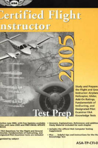 Cover of Certified Flight Instructor Test Prep 2005