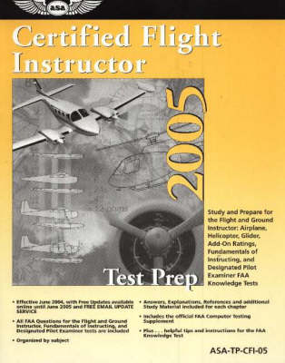 Book cover for Certified Flight Instructor Test Prep 2005