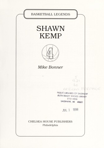 Book cover for Shawn Kemp