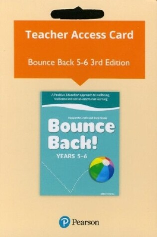 Cover of Bounce Back! Years 5-6 eBook (Access Card)