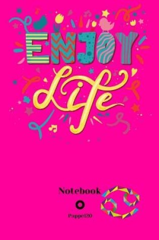 Cover of Dot Grid Notebook Cancer Sign Cover color Hollywood Cerise 160 pages 6x9-Inches