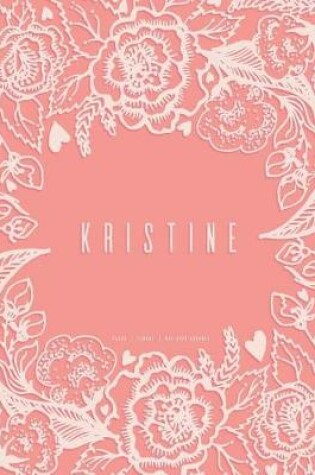 Cover of Kristine - Dot Grid Journal, Peach Floral