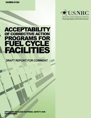 Book cover for Acceptability of Corrective Action Programs for Fuel Cycle Facilities