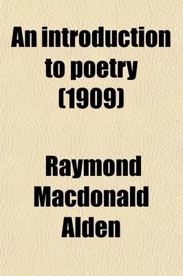 Book cover for An Introduction to Poetry; For Students of English Literature