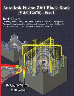 Book cover for Autodesk Fusion 360 Black Book (V 2.0.12670) - Part 1