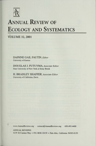 Cover of Ecology & Systematics