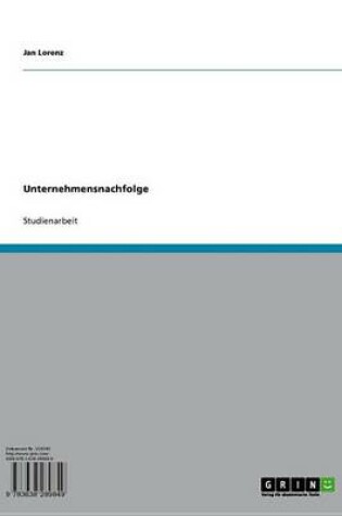 Cover of Unternehmensnachfolge