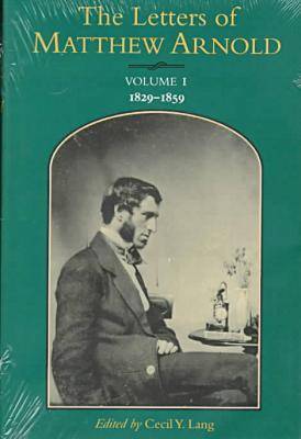 Cover of The Letters of Matthew Arnold v. 1; 1829-59