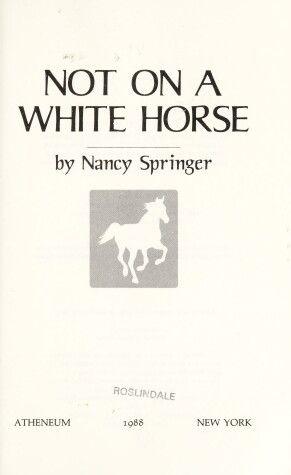 Book cover for Not on a White Horse