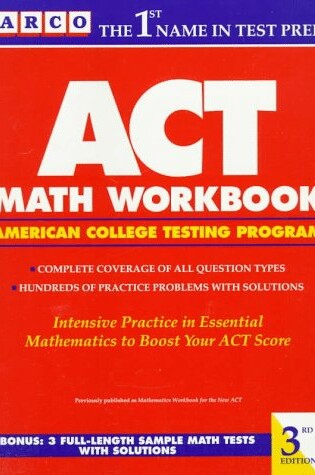 Cover of Act Math Wrkbk