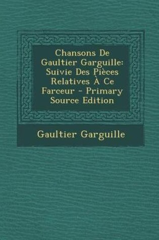 Cover of Chansons de Gaultier Garguille