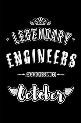 Book cover for Legendary Engineers are born in October