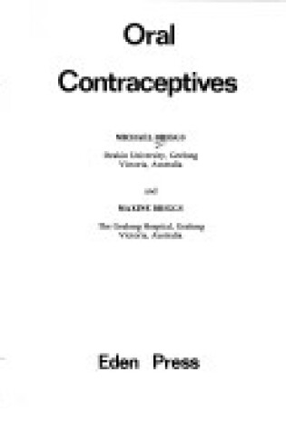 Cover of Oral Contraceptives