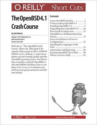 Cover of The Openbsd 4.0 Crash Course