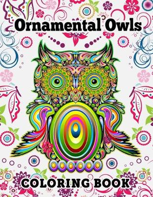 Book cover for Ornamental Owls Coloring Book