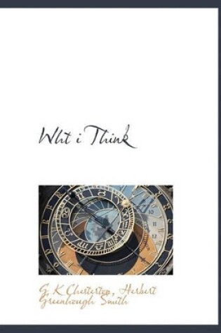 Cover of Wht I Think