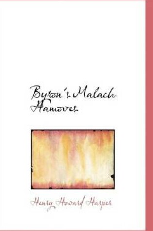 Cover of Byron's Malach Hamoves