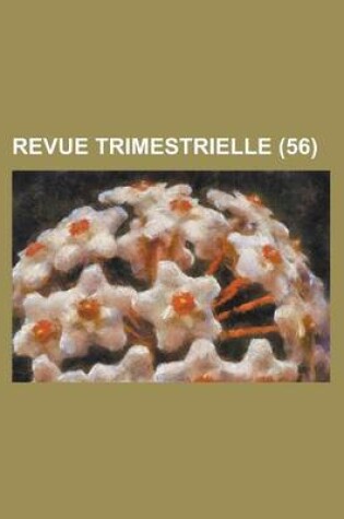 Cover of Revue Trimestrielle (56)