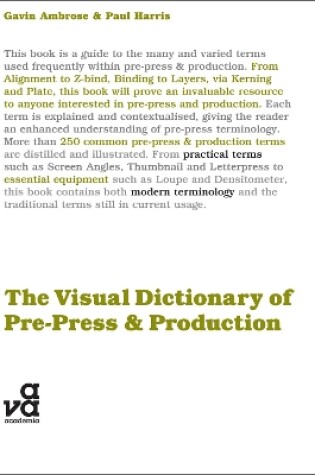 Cover of The Visual Dictionary of Pre-press and Production