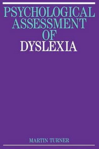 Cover of Psychological Assessment of Dyslexia