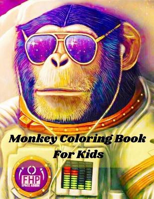 Book cover for Monkey Coloring Book For Kids