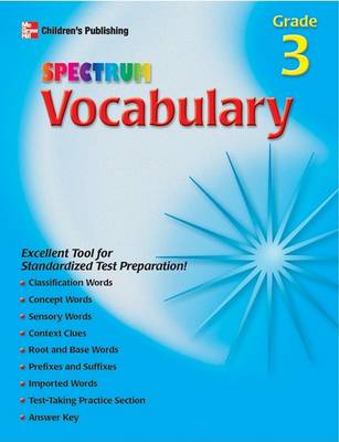 Book cover for Spectrum Vocabulary, Grade 3