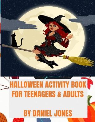 Book cover for Halloween activity Book for Teenagers and Adults