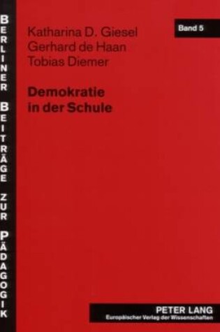 Cover of Demokratie in Der Schule