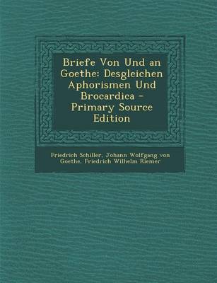 Book cover for Briefe Von Und an Goethe