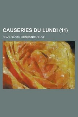Cover of Causeries Du Lundi (11 )