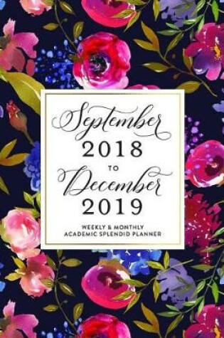 Cover of September 2018 to December 2019 Planner