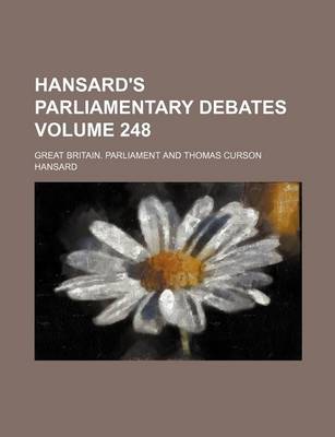 Book cover for Hansard's Parliamentary Debates Volume 248