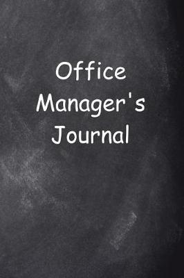 Cover of Office Manager's Journal Chalkboard Design