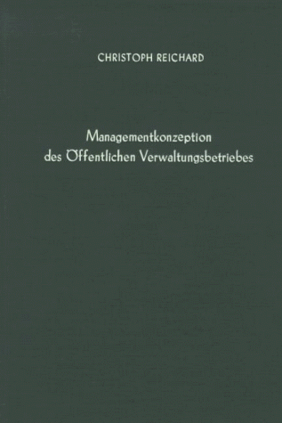 Cover of Managementkonzeption Des Offentlichen Verwaltungsbetriebes