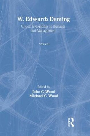 Cover of W E Deming Crit Eval Bus&Man Vol 2