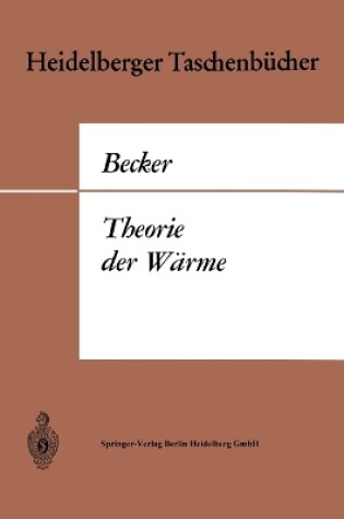 Cover of Theorie der W�rme