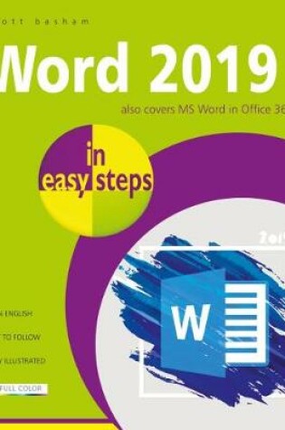 Cover of Word 2019 in easy steps