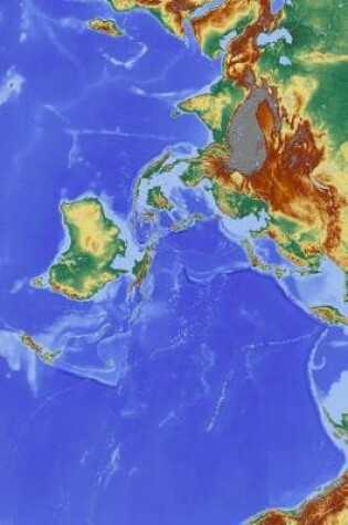 Cover of Full Color Physical Map of The Himalaya Mountains in Asia Journal