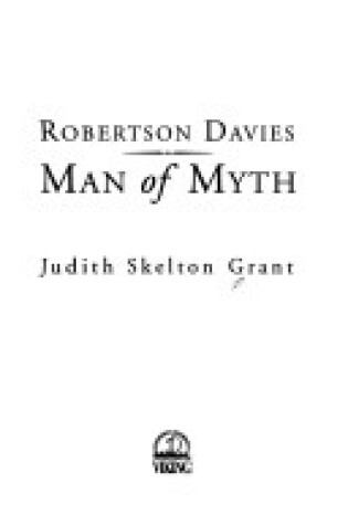 Cover of Robertson Davies