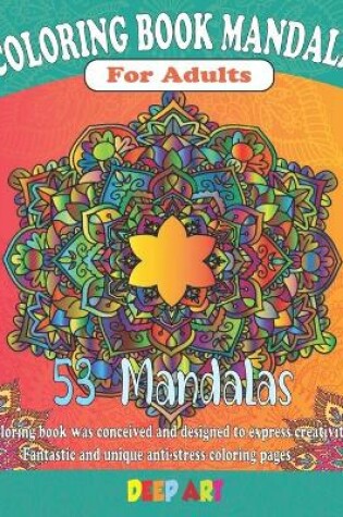 Cover of Mandala Coloring Book For Adults