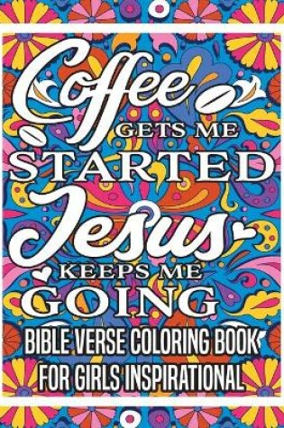 Cover of Bible verse coloring book for girls inspirational